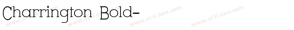 Charrington Bold字体转换